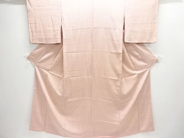 作家物　網目模様小紋着物